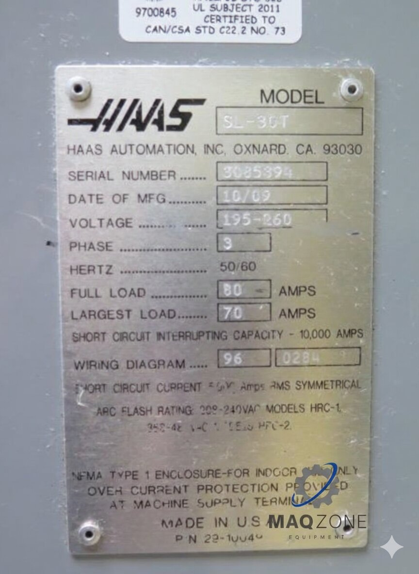 Torno HAAS SL-30T vista 10